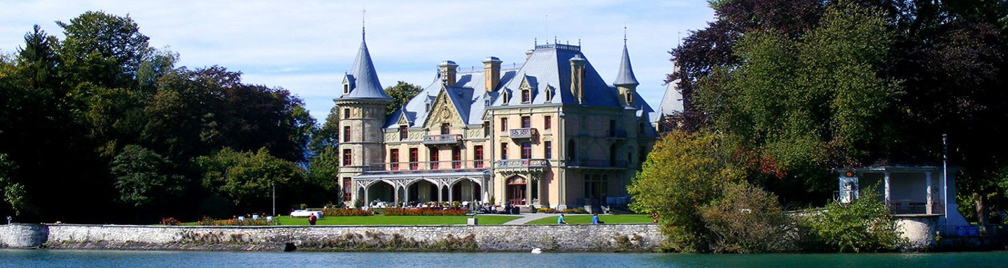 Das Schloss Schadau am Thunersee.