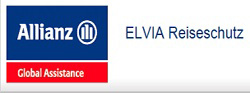 Logo des von der Allianz angebotenen ELVIA-Reiseschutzes