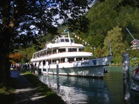 Das Passagierschiff "Brienz" auf dem Brienzer See